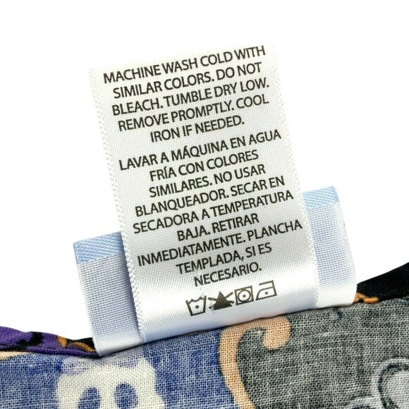 Halloween V-Neck Scrub Top Large by SB Scrubs Black Cotton Fun Holiday Print - Picture 7 of 8